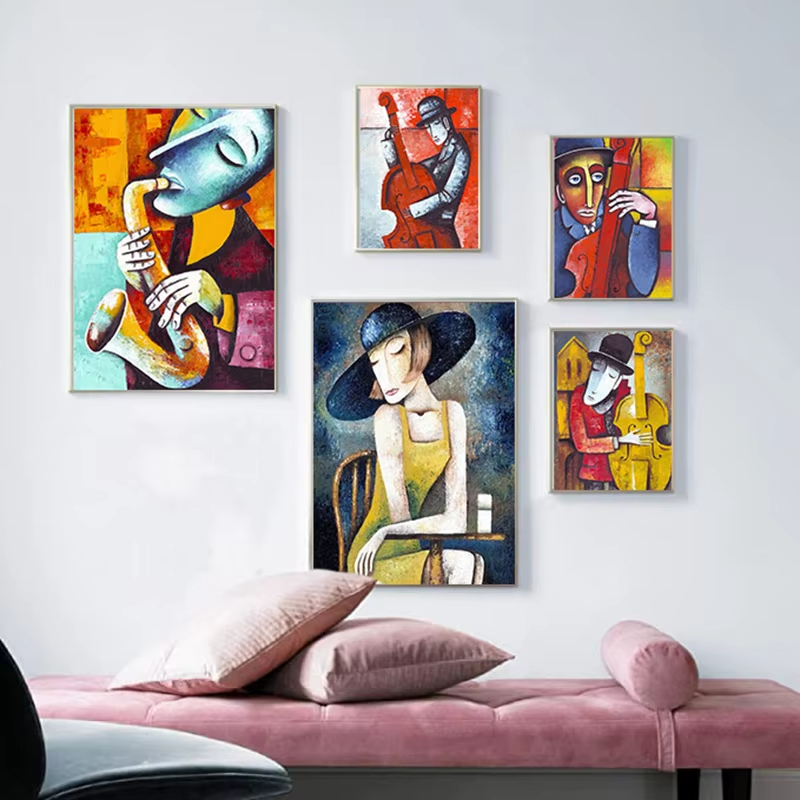 Abstract Picasso Artwork Man P - Picture Of Musical Instrument recension och pris