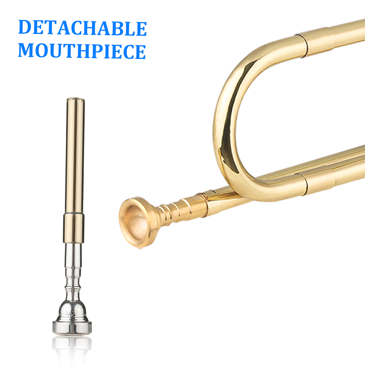 Brass C Bugle Call Gold-Plated - Musical Instrument Bugle recension och pris