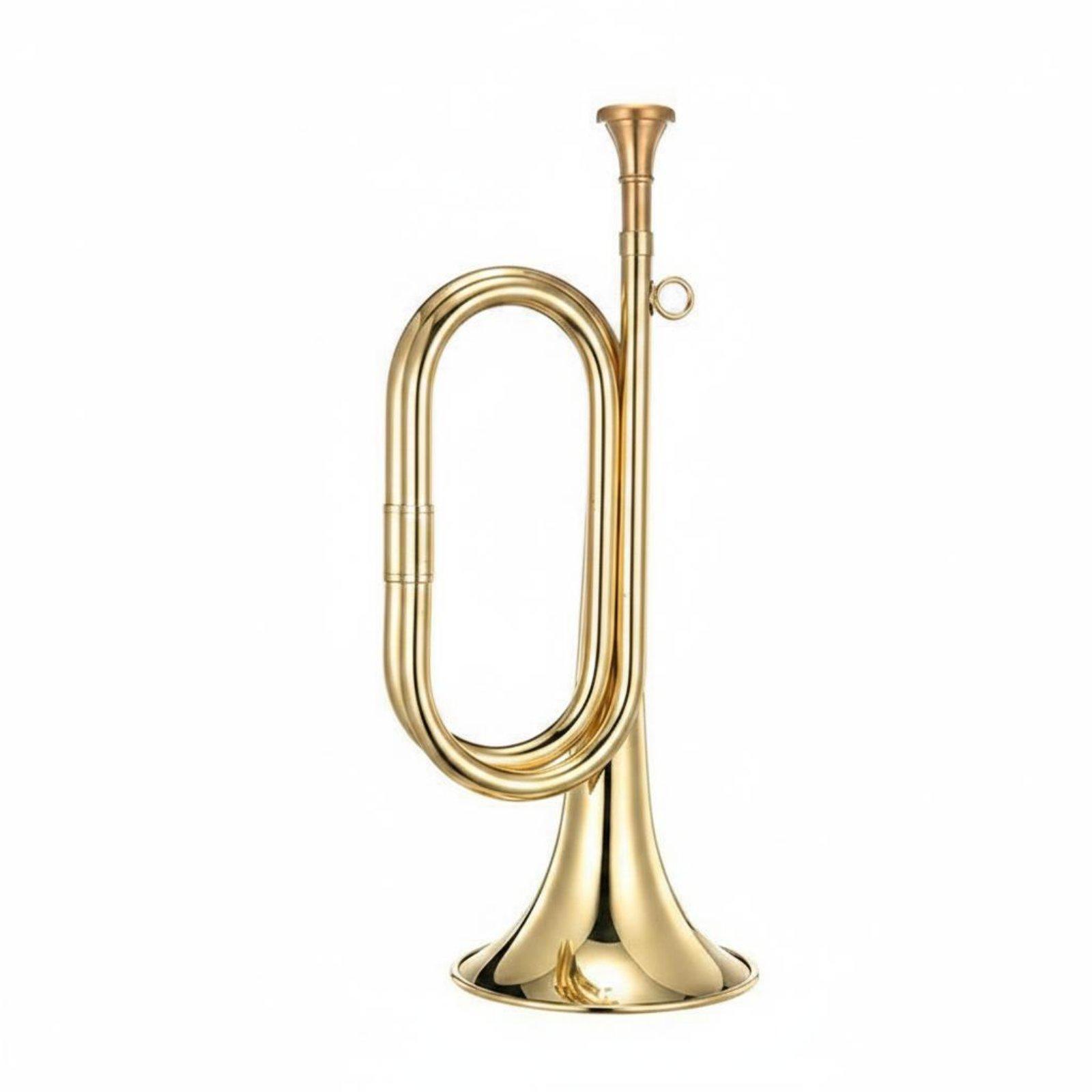 Brass Musical Horn Portable Ca - Musical Instrument Bugle recension och pris
