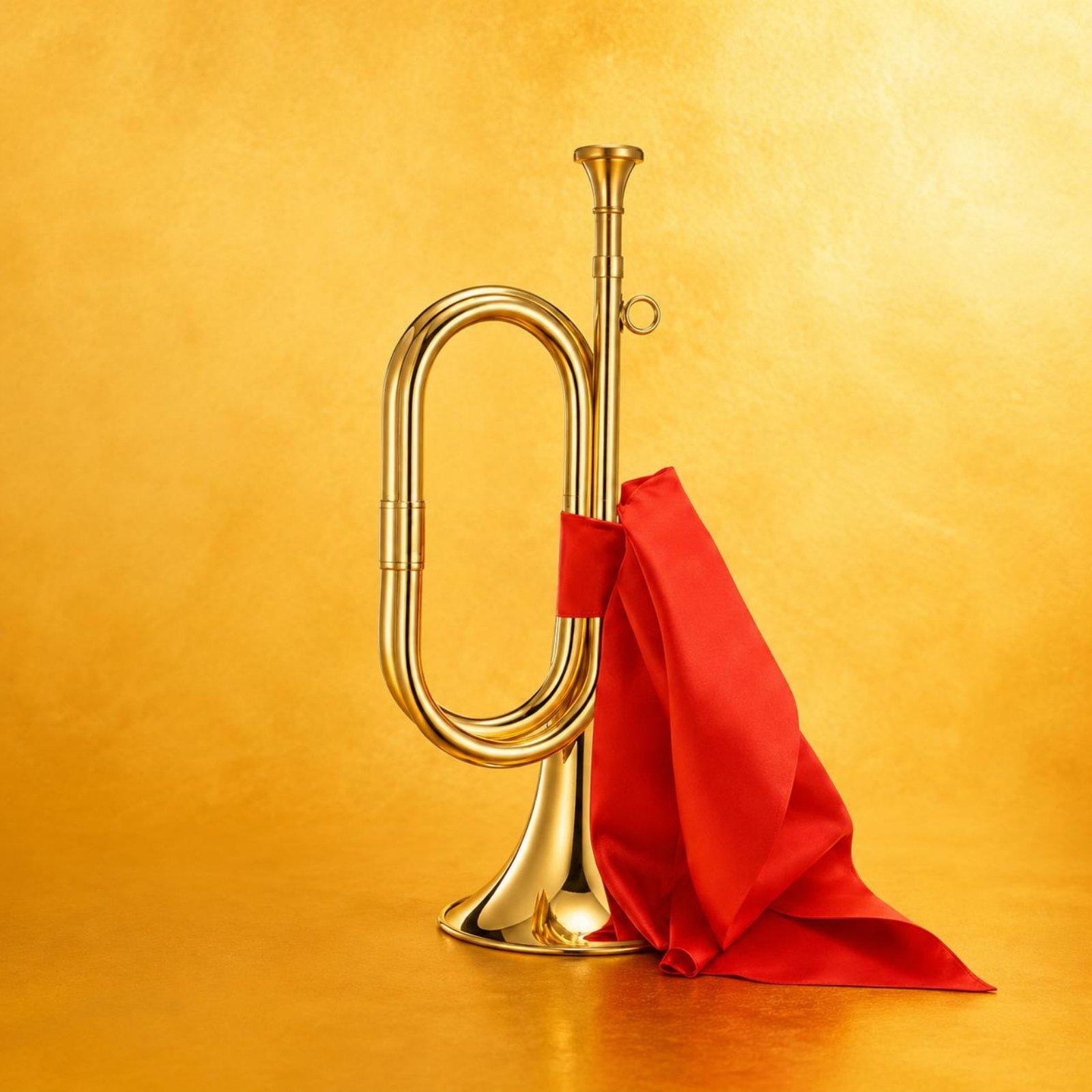 Brass Musical Horn Portable Ca - Musical Instrument Bugle recension och pris