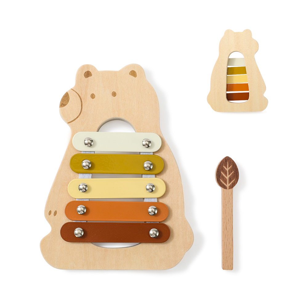 Wooden Bear Xylophone Toys 5 C - Musical Instrument Harmonium recension och pris