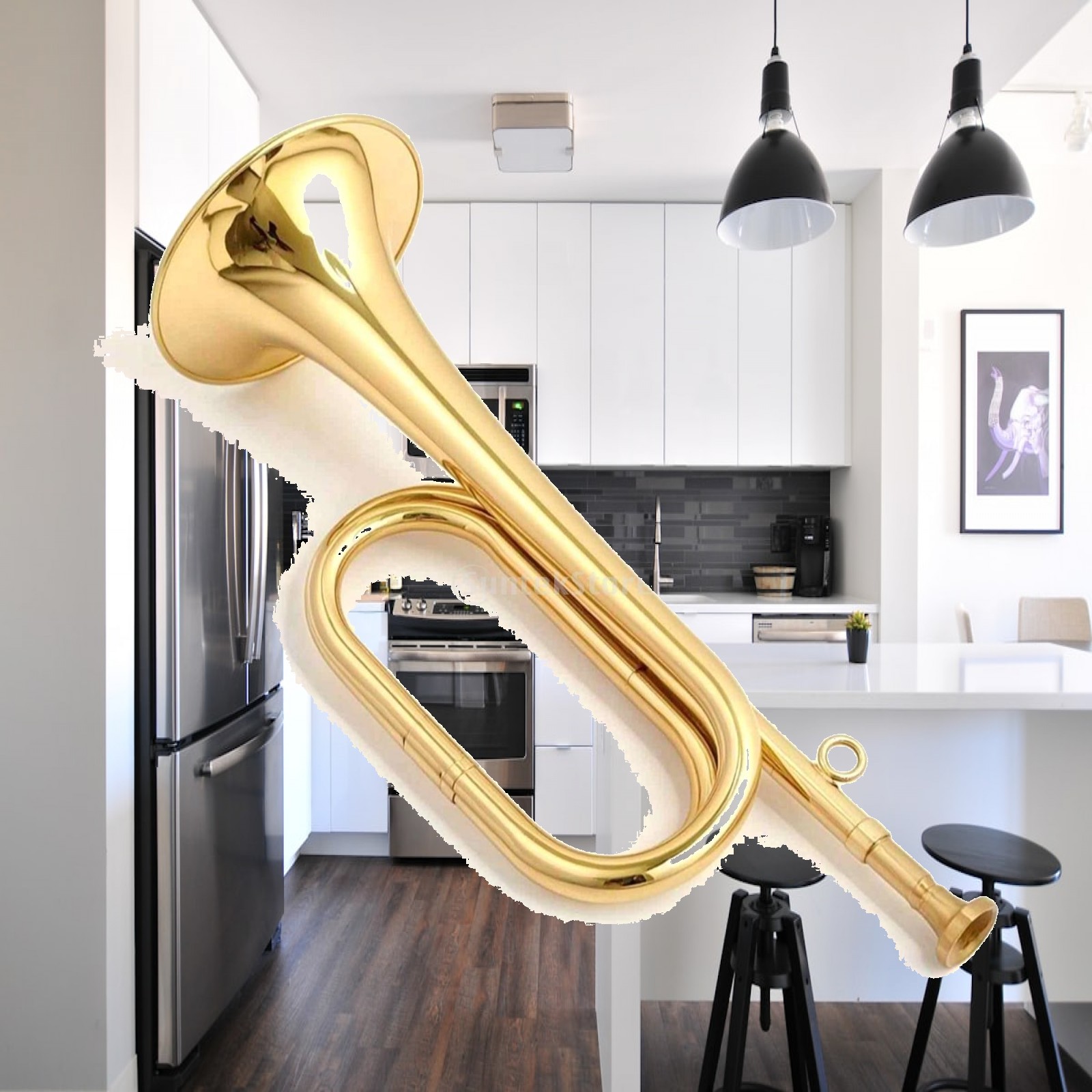 Mini Brass Musical Instrument  - Musical Instrument Bugle recension och pris