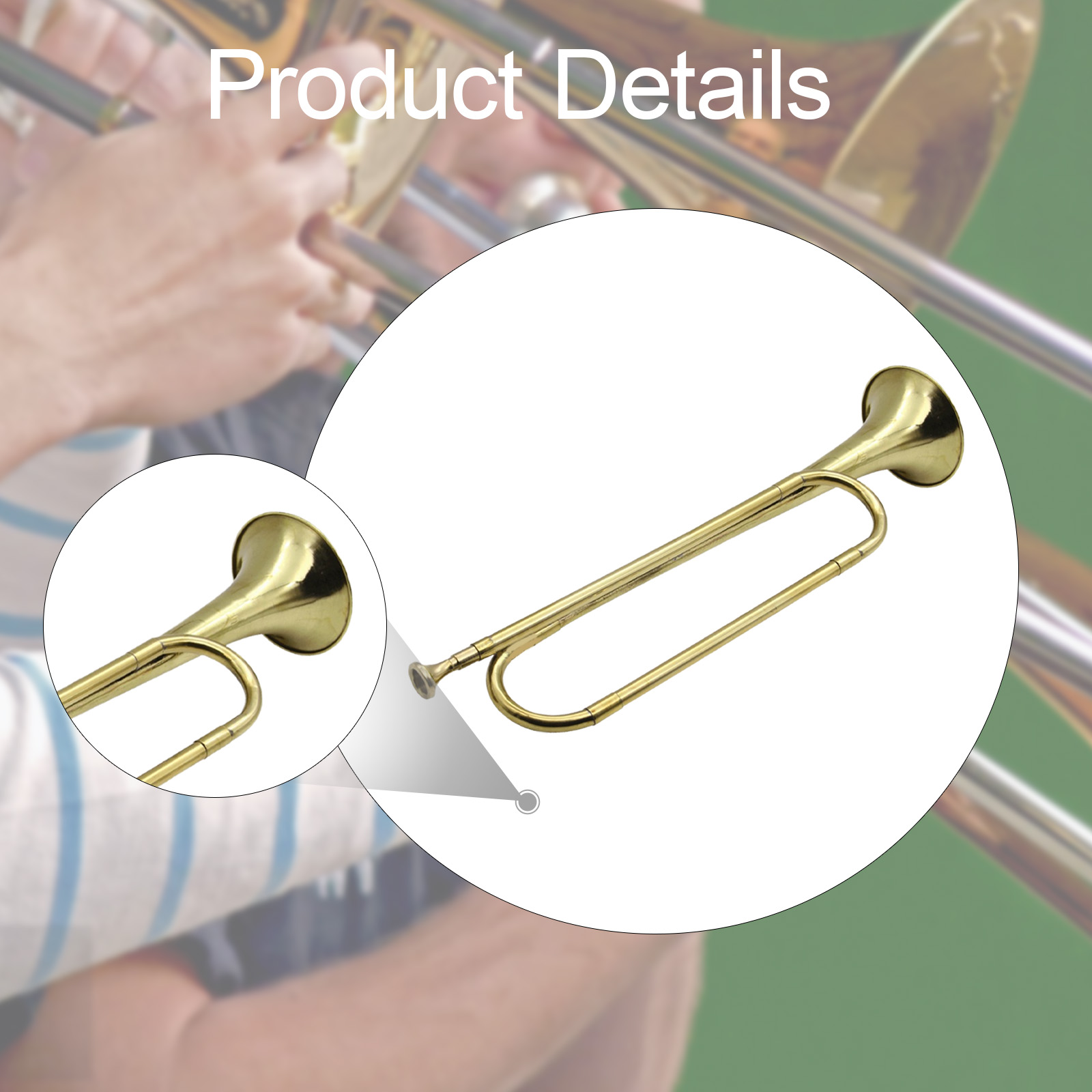 Brass Trumpet Bugle Music Inst - Musical Instrument Bugle recension och pris