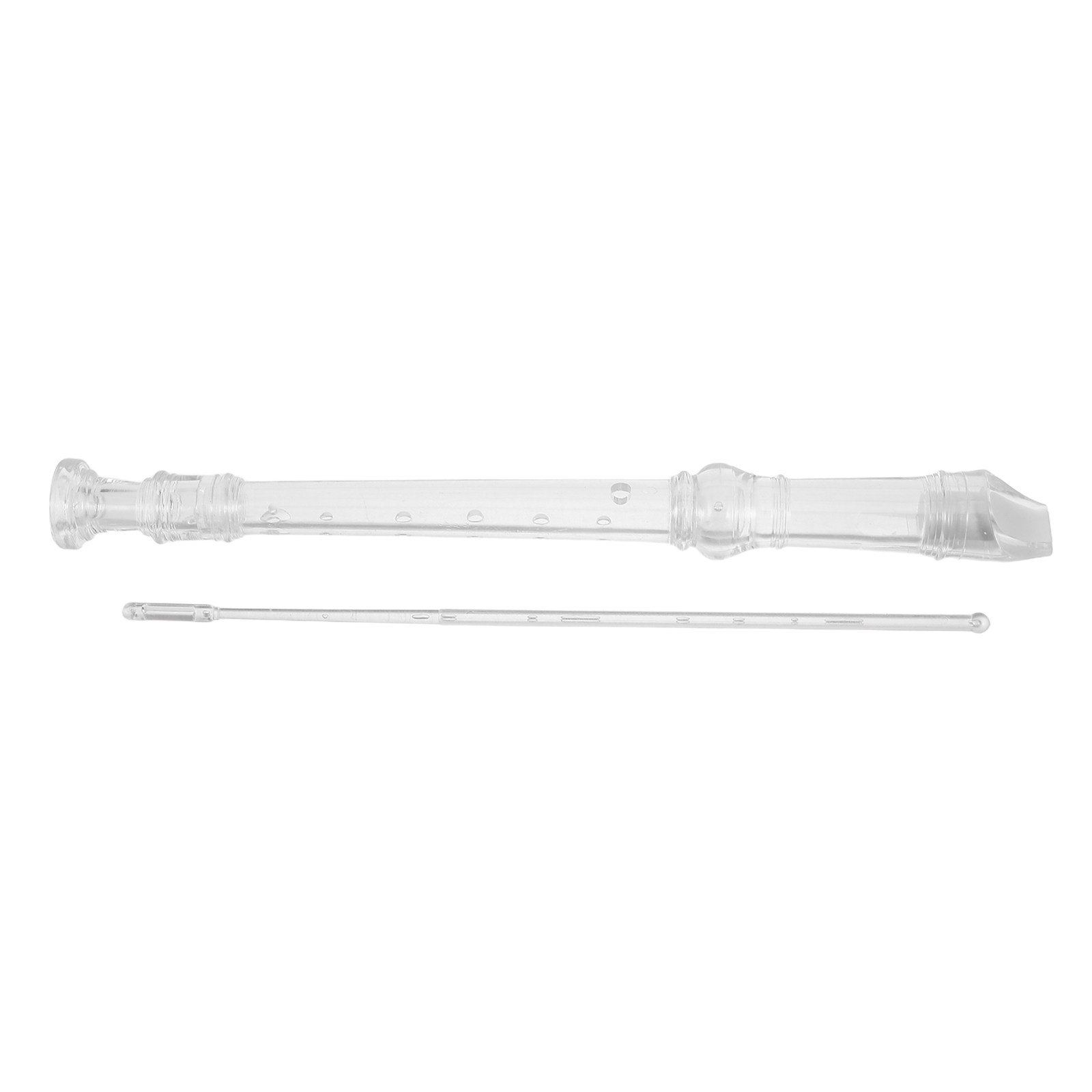 1Set 8-Hole Transparent Sopran - Soprano Recorder Plastic recension och pris