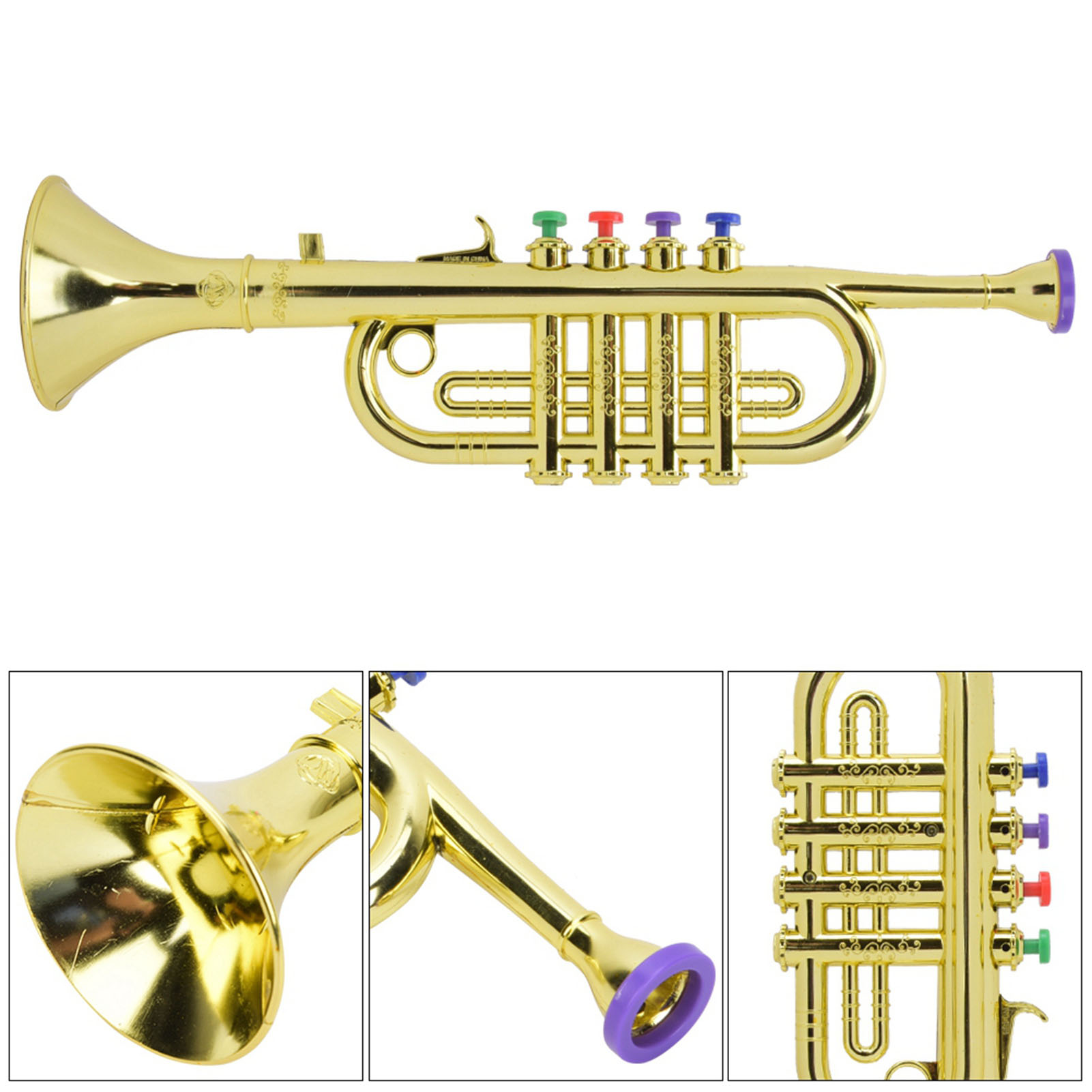 Kid Trumpet Golden Coated Plas - Musical Instrument Harmonium recension och pris