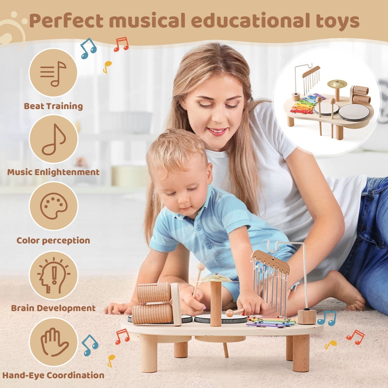 Baby Educational Toys Wooden A - Musical Instrument Harmonium recension och pris