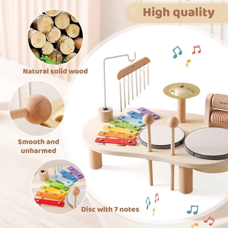 Baby Educational Toys Wooden A - Musical Instrument Harmonium recension och pris