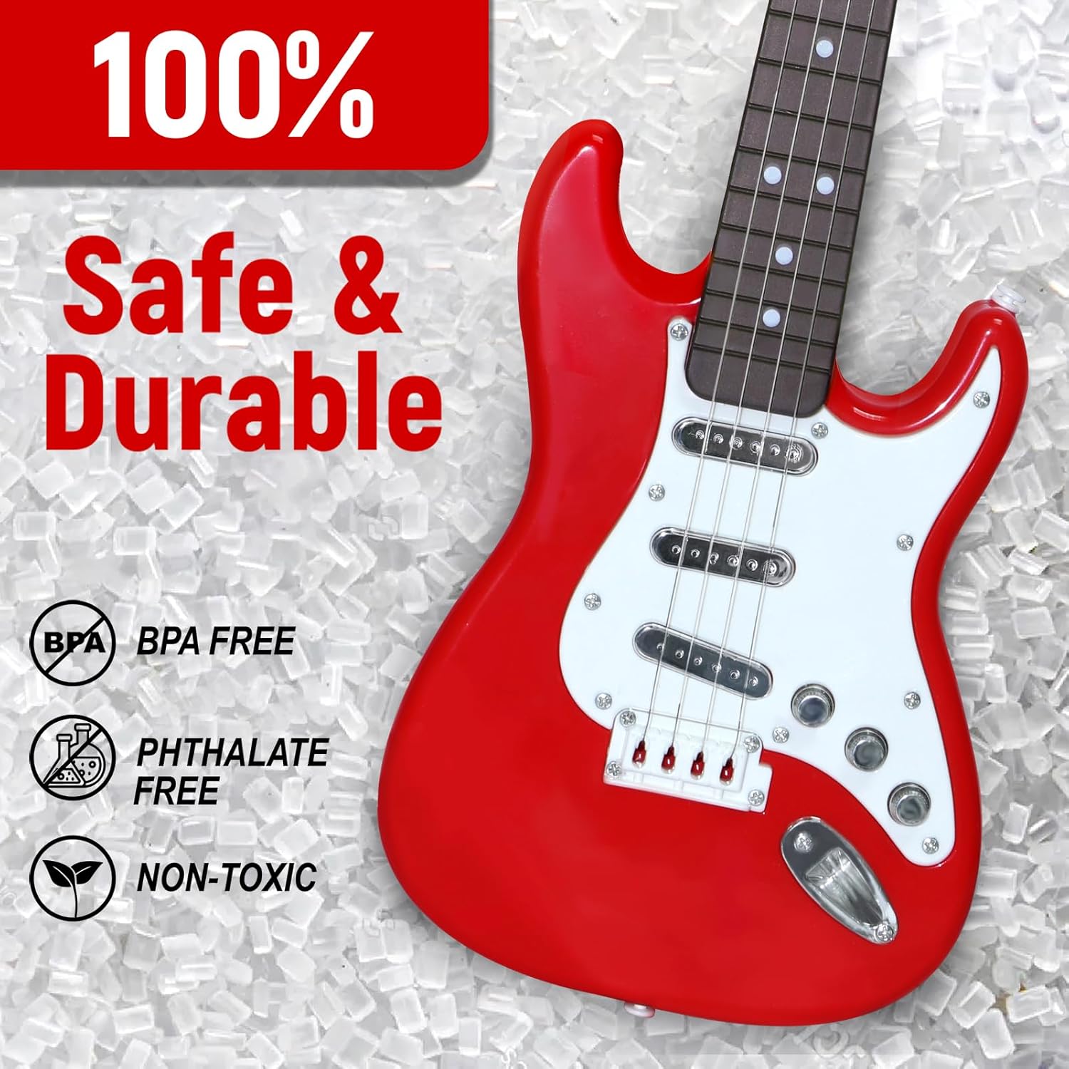 Kids Electric Guitar Toy - 4-S - Musical Instrument Harmonium recension och pris